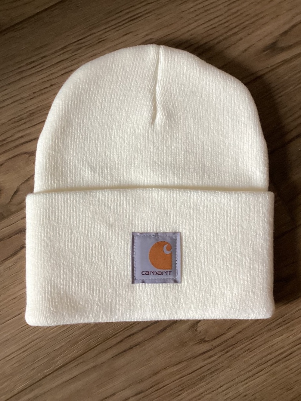 Carhartt Cream Colored New Beanie stocking cap